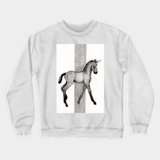 Baby unicorn (dark version) Crewneck Sweatshirt